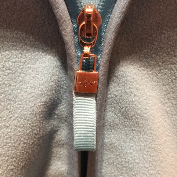 Greg Norman Golf Fleece full zip sz XL  light blue - Picture 4 of 9